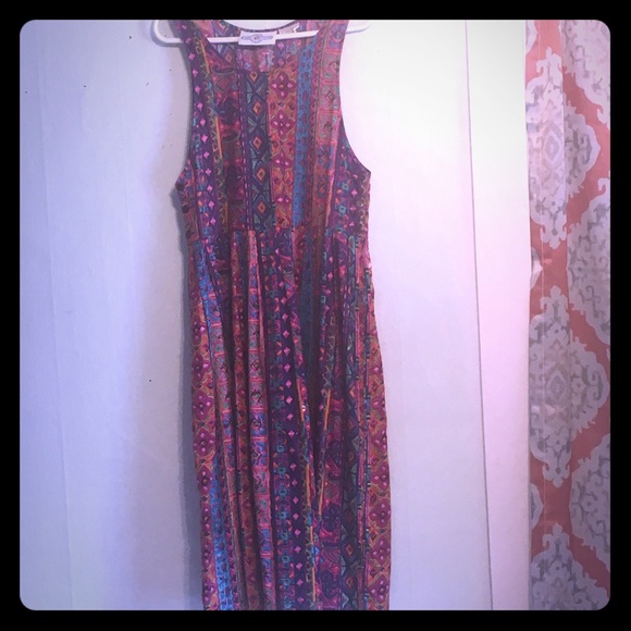 3/$25 Colorful Abstract Pattern Boho Dress - Picture 1 of 8